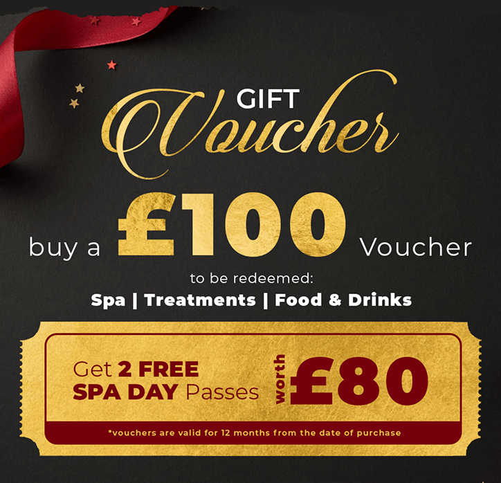 Spa gift voucher for Treysgawen Hall wellness services on mobile view