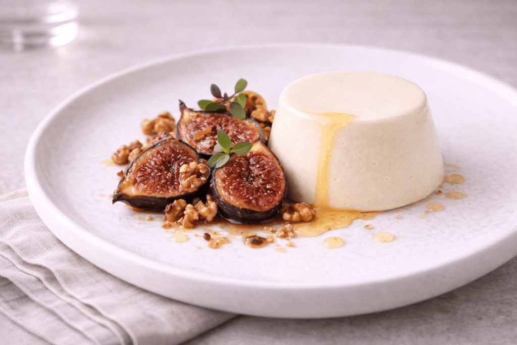 Delicious meal served at Treysgawen Hall restaurant