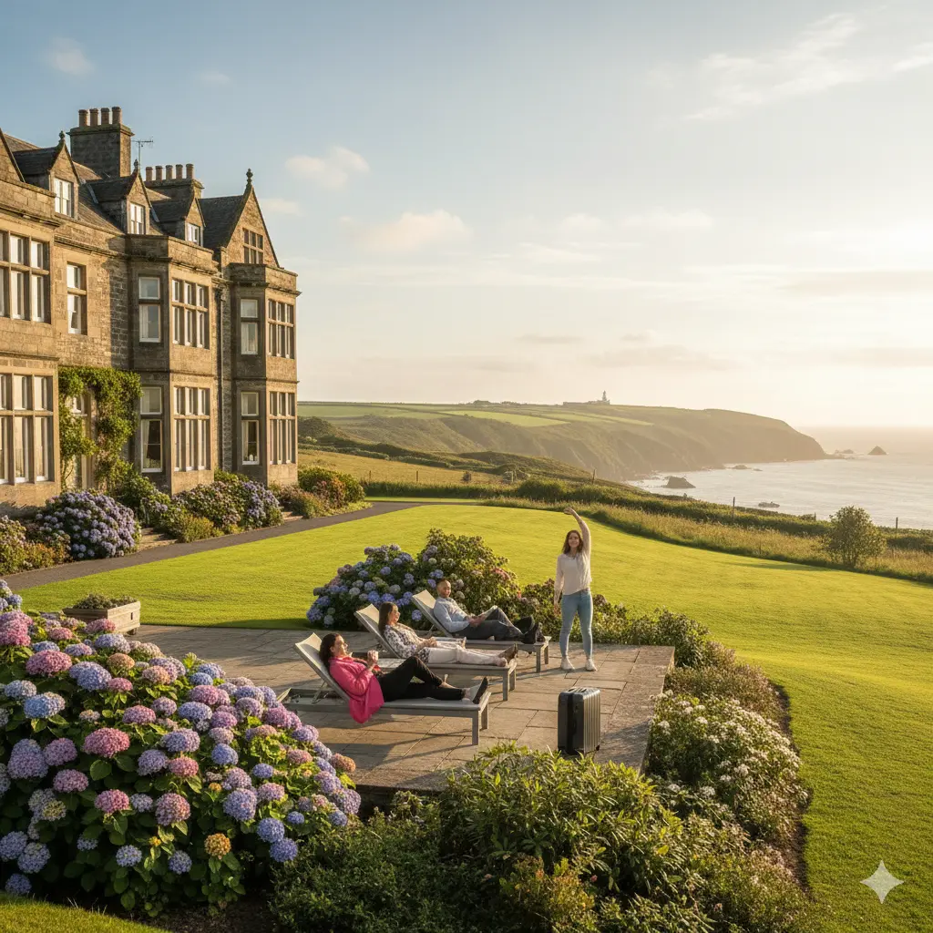 Historic Victorian architecture of Tre-Ysgawen Hall Anglesey