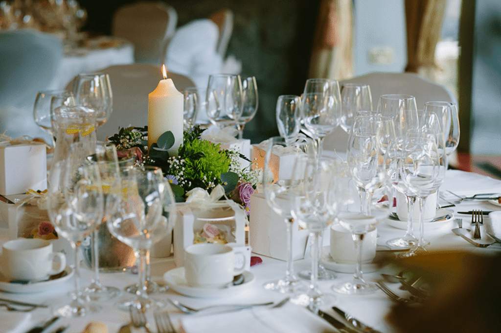 Gourmet wedding catering and seasonal menus at Tre-Ysgawen Hall, Anglesey.