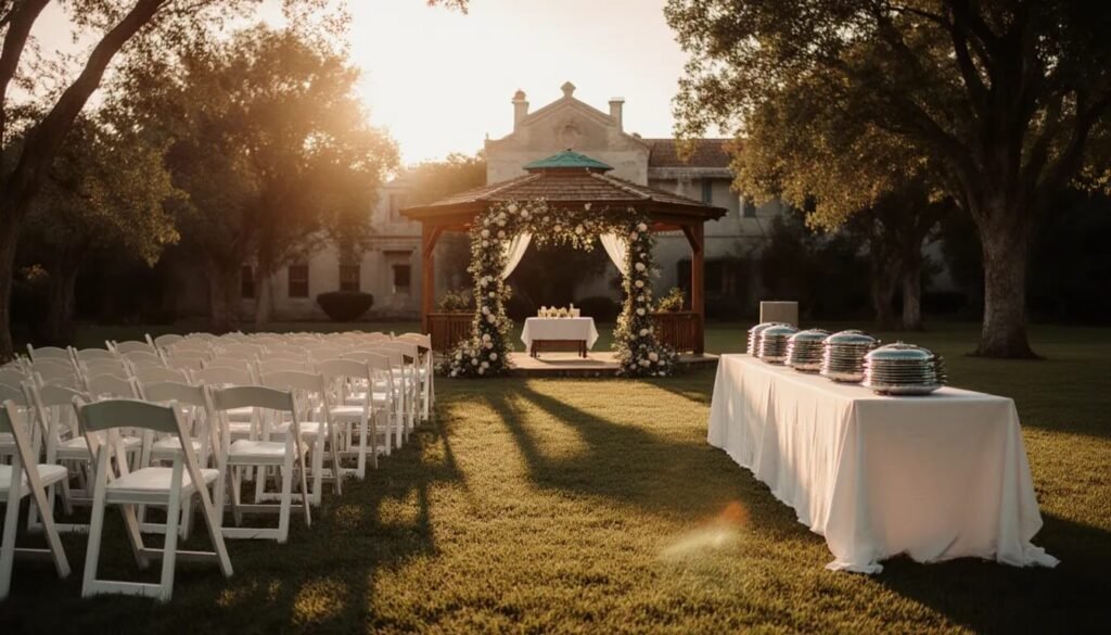 Gourmet wedding catering with vegetarian and vegan options at Tre-Ysgawen Hall.