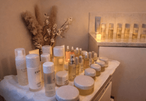 Spa hydrotherapy pool with jets for relaxation during spa breaks in Anglesey