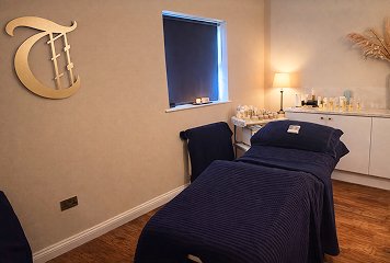 Luxury spa treatment room with professional spa facilities in Anglesey