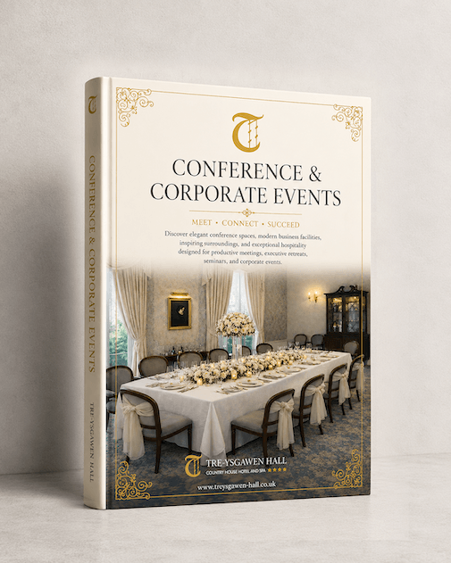 Conference and events brochure for Tre-Ysgawen Hall in Anglesey
