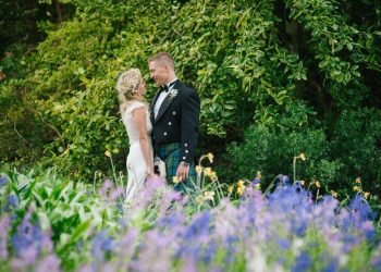 Affordable wedding venue in Anglesey with elegant ceremony setup and landscaped gardens